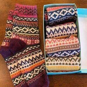 Colorful Patterned Socks Set (5 pairs)